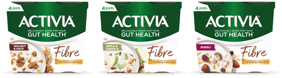 young Fibre Activia consumers with active targets Danone of yogurts range